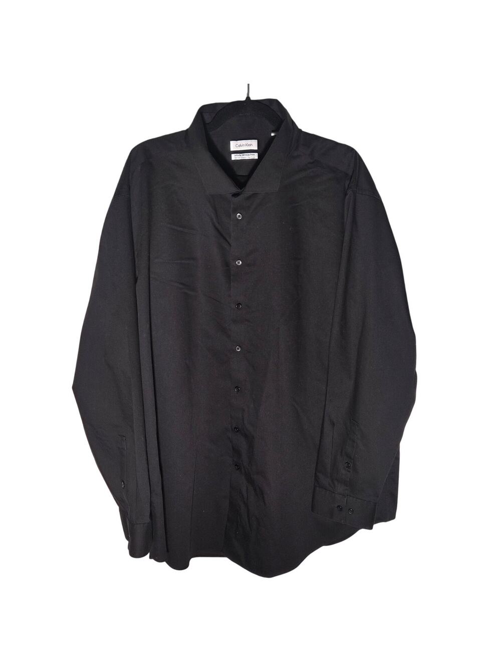 Calvin Klein Men's Black Slim Fit Button Up Shirt
